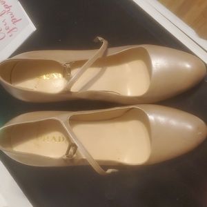 Prada nude pumps heels